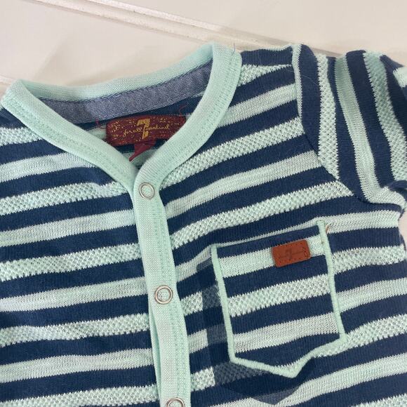 Janie & Jack 7 for all Mankind Robeez Overall Onesies Bootie SET Size 3-6 MO - Picture 3 of 7